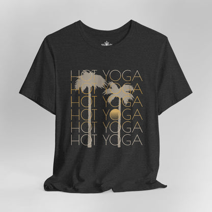 Hot Yoga Vibes - Palm Sunset Tee