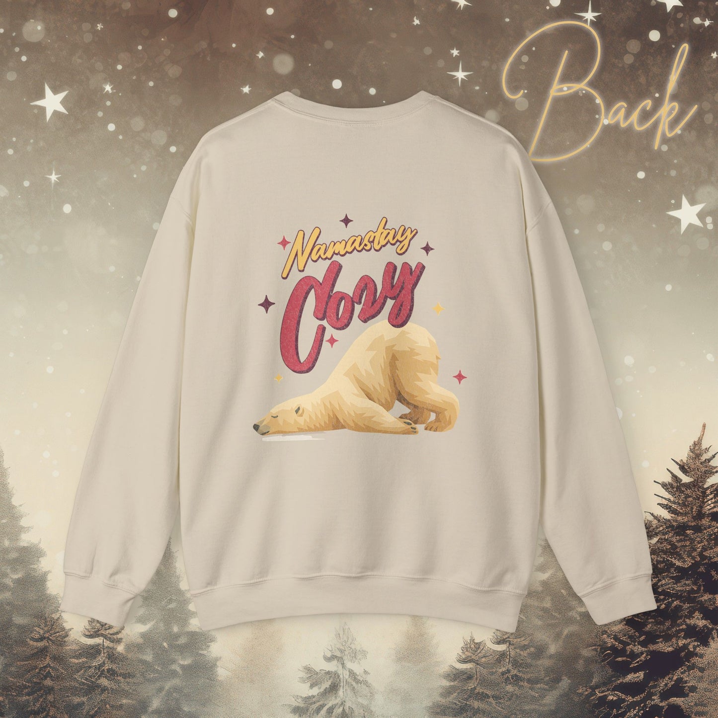 Namastay Cozy - Vintage Polar Bear Sweatshirt