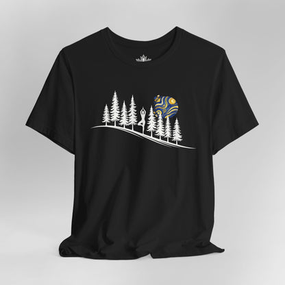 Forest Tree Pose In The Moonlight Tee