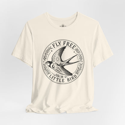 Fly Free, Little Bird Badge Tee
