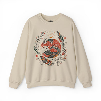 Boho Fox & Feathers Sweatshirt
