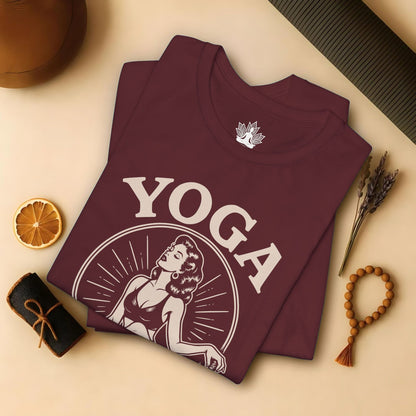 Yoga Because Murder Is Wrong Vintage Tee