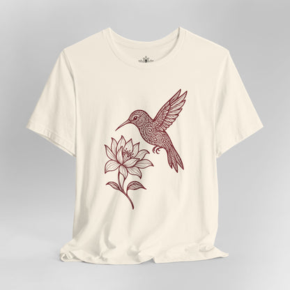 Hummingbird Lotus – Mandala Nature Tee
