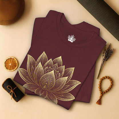 Golden Lotus Flower Tee