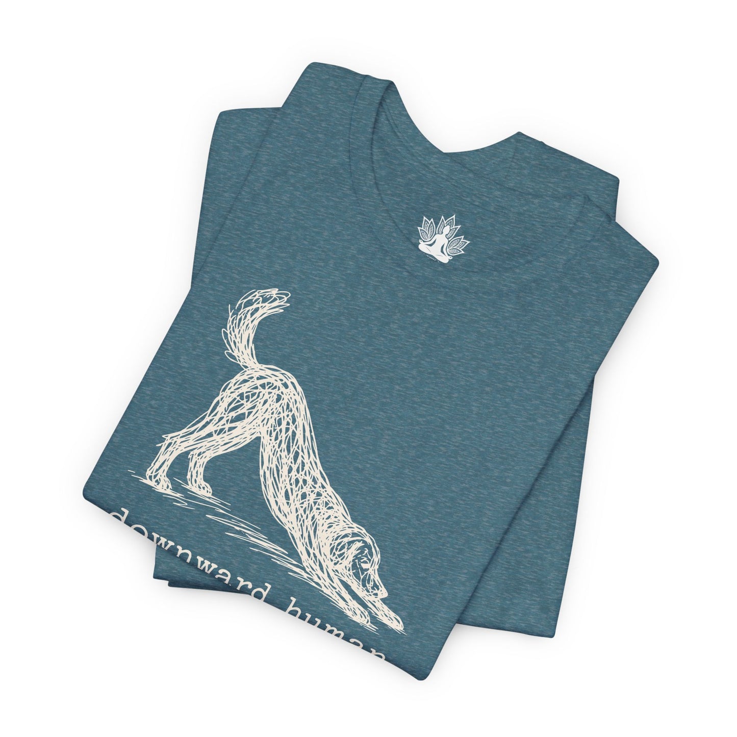 Line Art Downward Human Men Tee