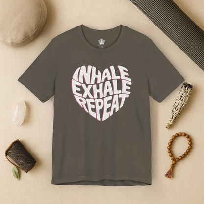Inhale Exhale Repeat – Mindful Heart Tee