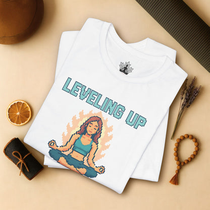 Leveling Up IRL – Pixel Yoga Tee
