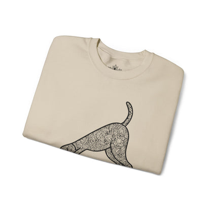 Sweat-shirt Downward Human - Mandala Dog