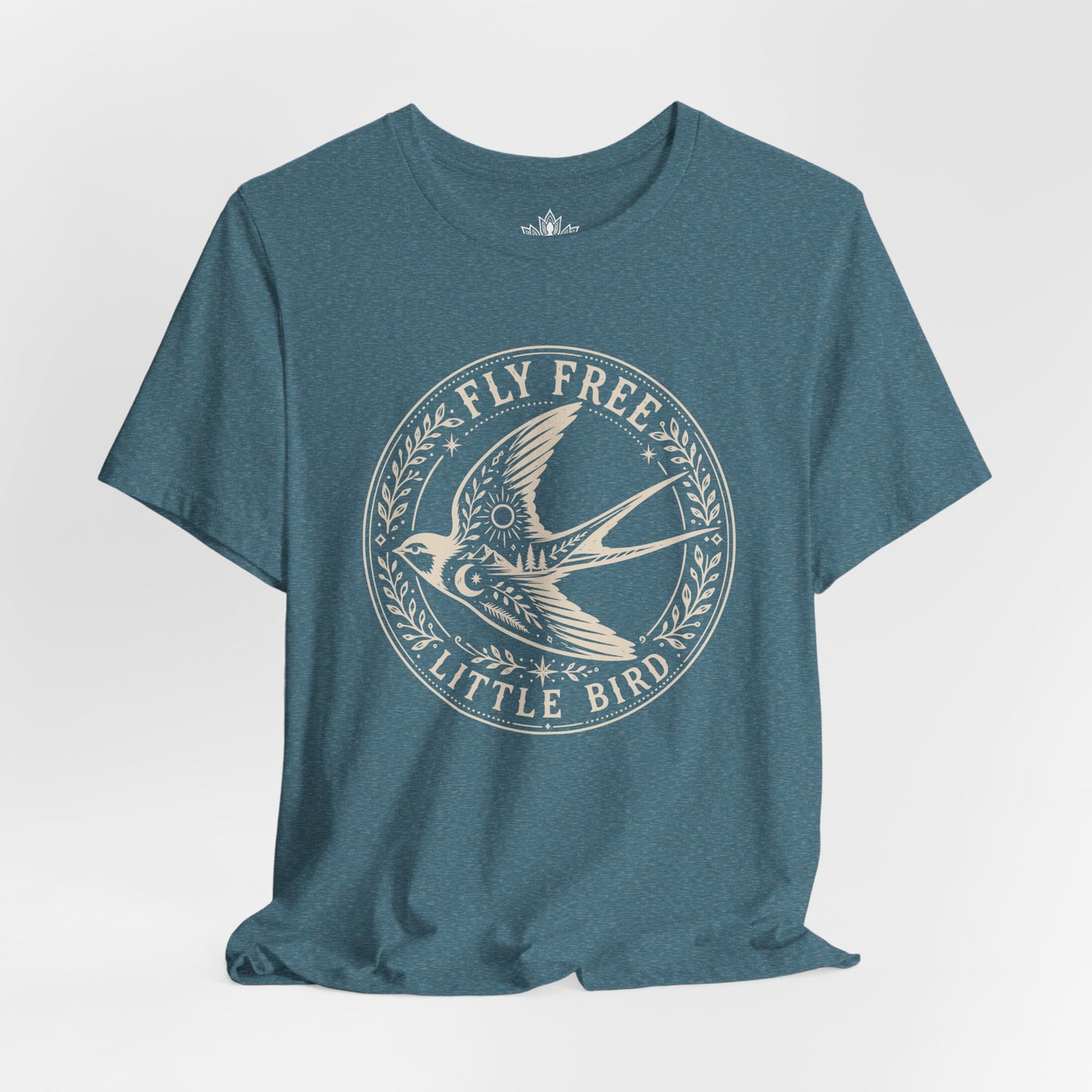 Fly Free, Little Bird Badge Tee