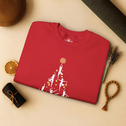 Yoga Poses Christmas Tree Sweatshirt