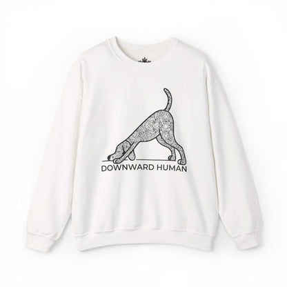 Sweat-shirt Downward Human - Mandala Dog