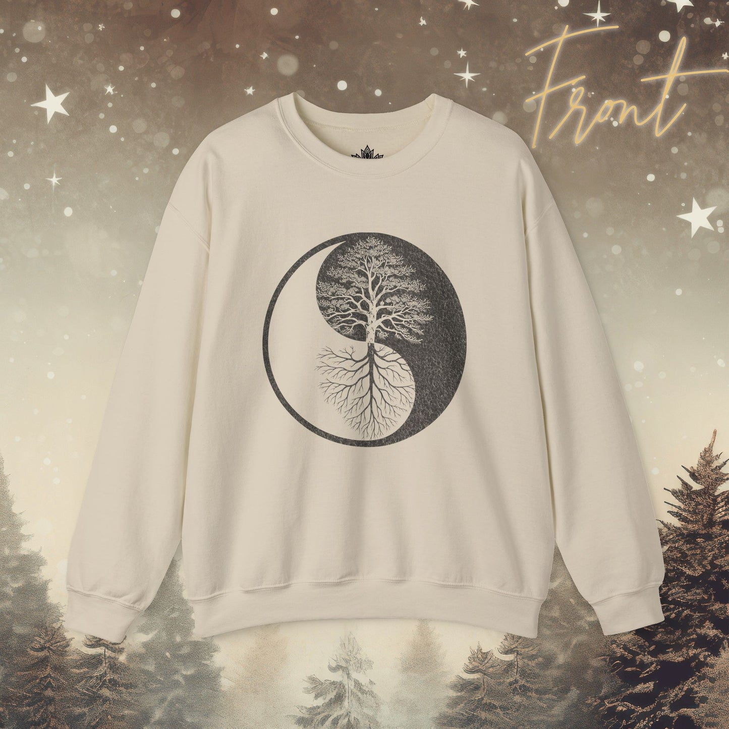 Yin Yang Tree - Mirrored Roots Sweatshirt