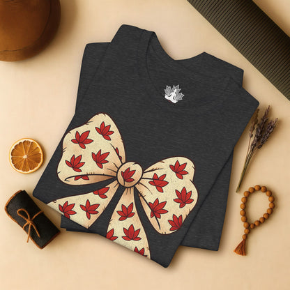 Lotus Cartoon Bow – Cozy Coquette Tee