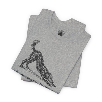Line Art Downward Human Men Tee