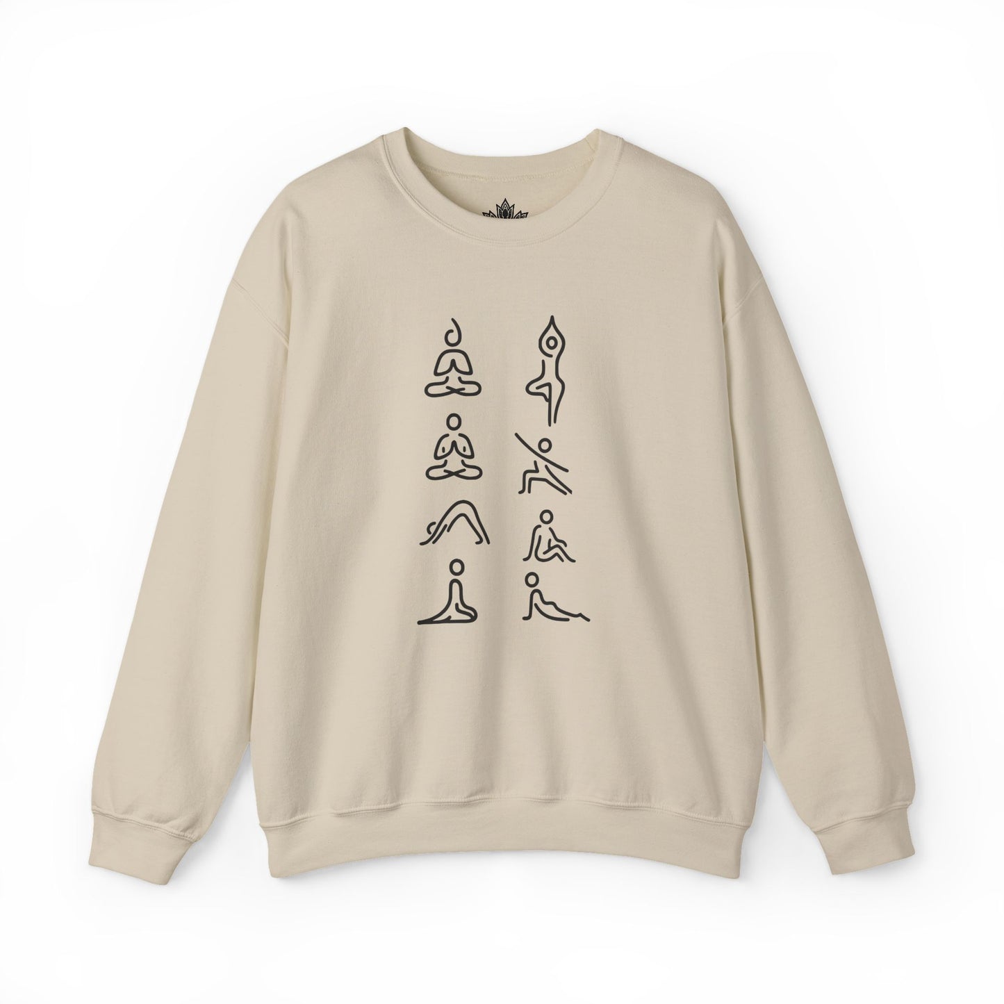 Line Art Yoga Poses Sweatshirt