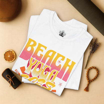 Beach Sunrise – Retro Yoga Retreat Tee
