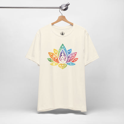 Lotus Pride – Cosmic Rainbow Men Tee