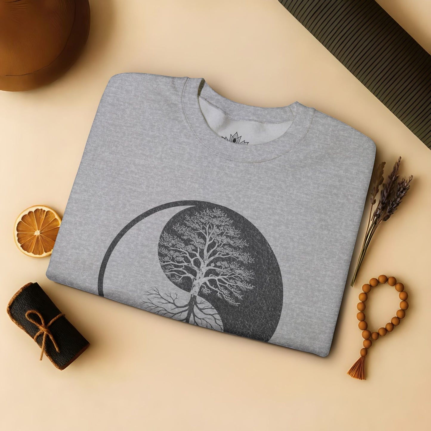 Yin Yang Tree - Mirrored Roots Sweatshirt