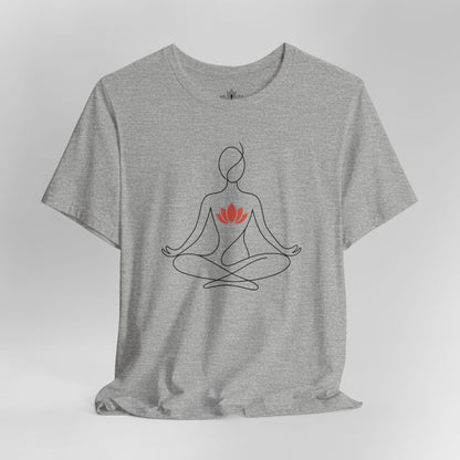 Lotus Heart – Minimalist Yoga Tee