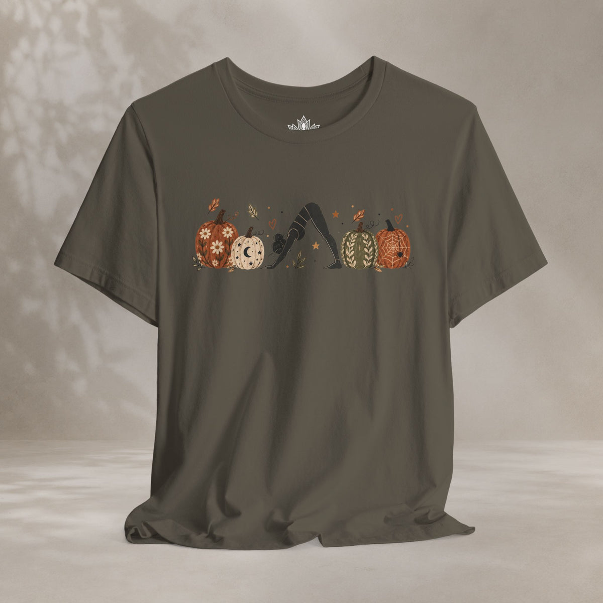 Boho Downward Dog Pumpkin Tee