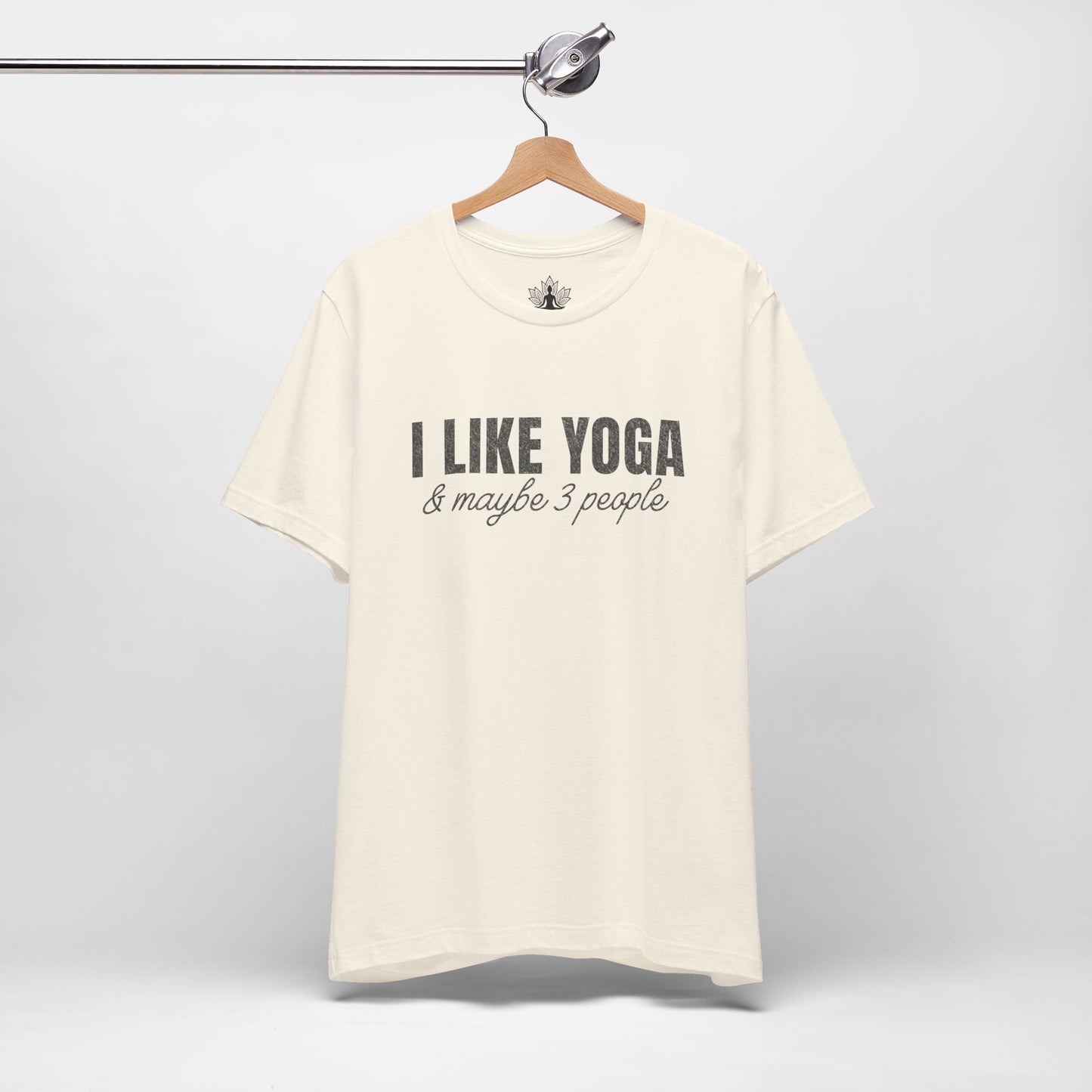 I Like Yoga & Maybe 3 People - Funny Men Tee