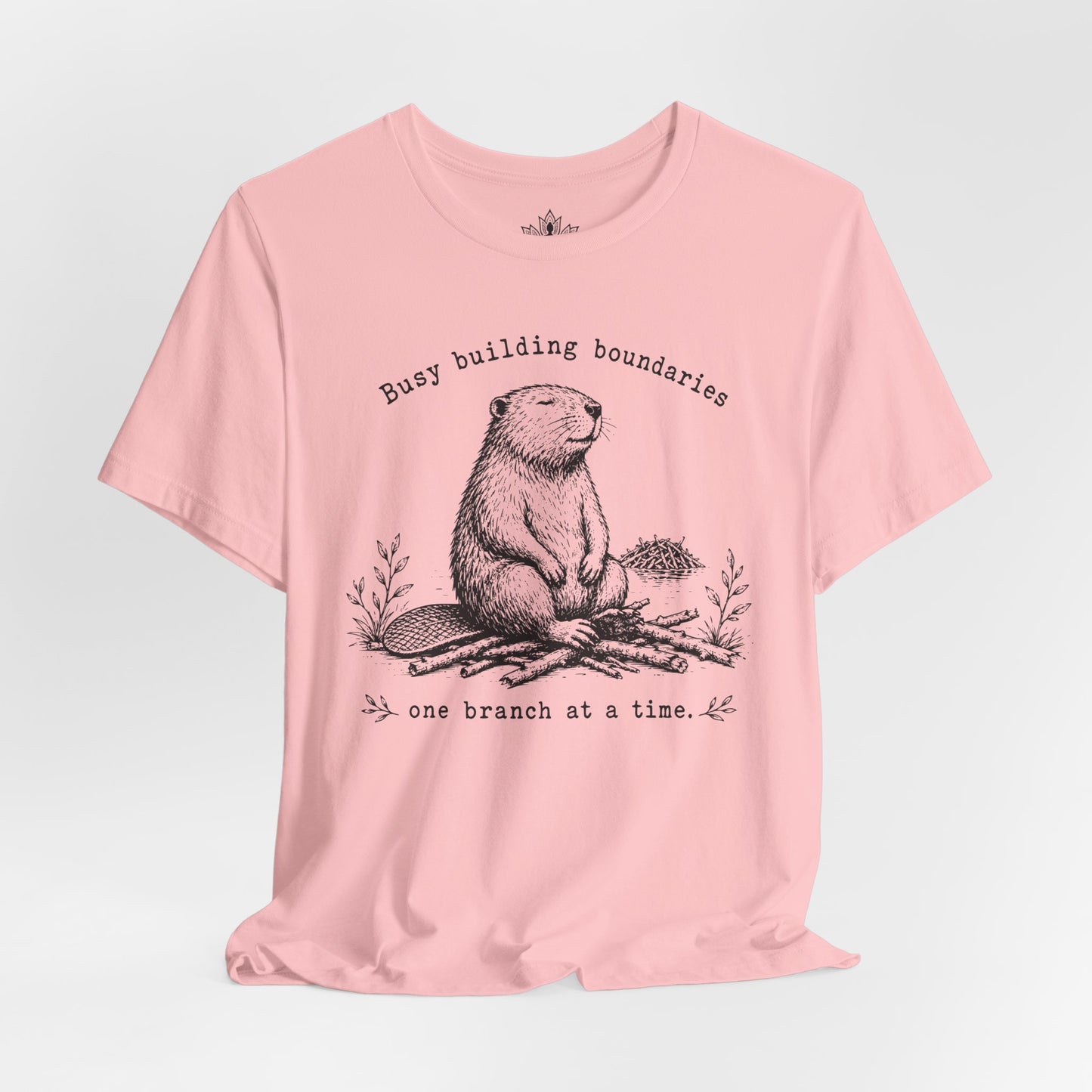 Busy Building Boundaries Beaver Tee