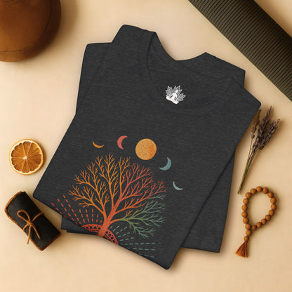 Mystic Roots Rising - Lunar Mandala Men Tee