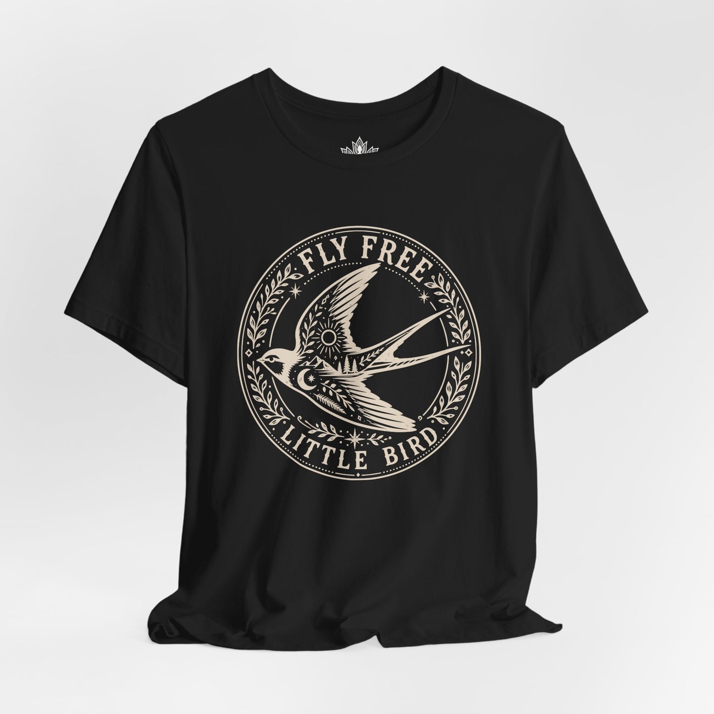 Fly Free, Little Bird Badge Tee