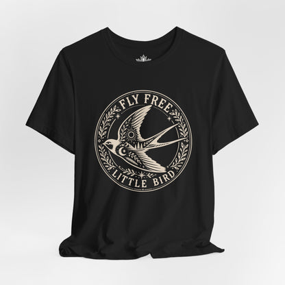Fly Free, Little Bird Badge Tee