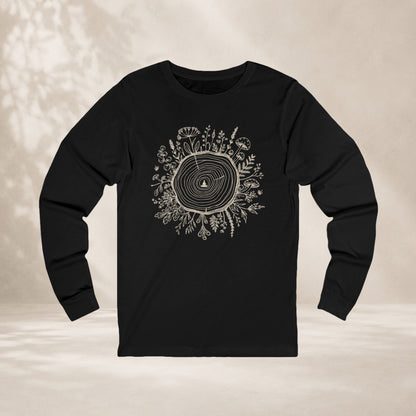 The Quiet Center Botanical Long Sleeve Tee
