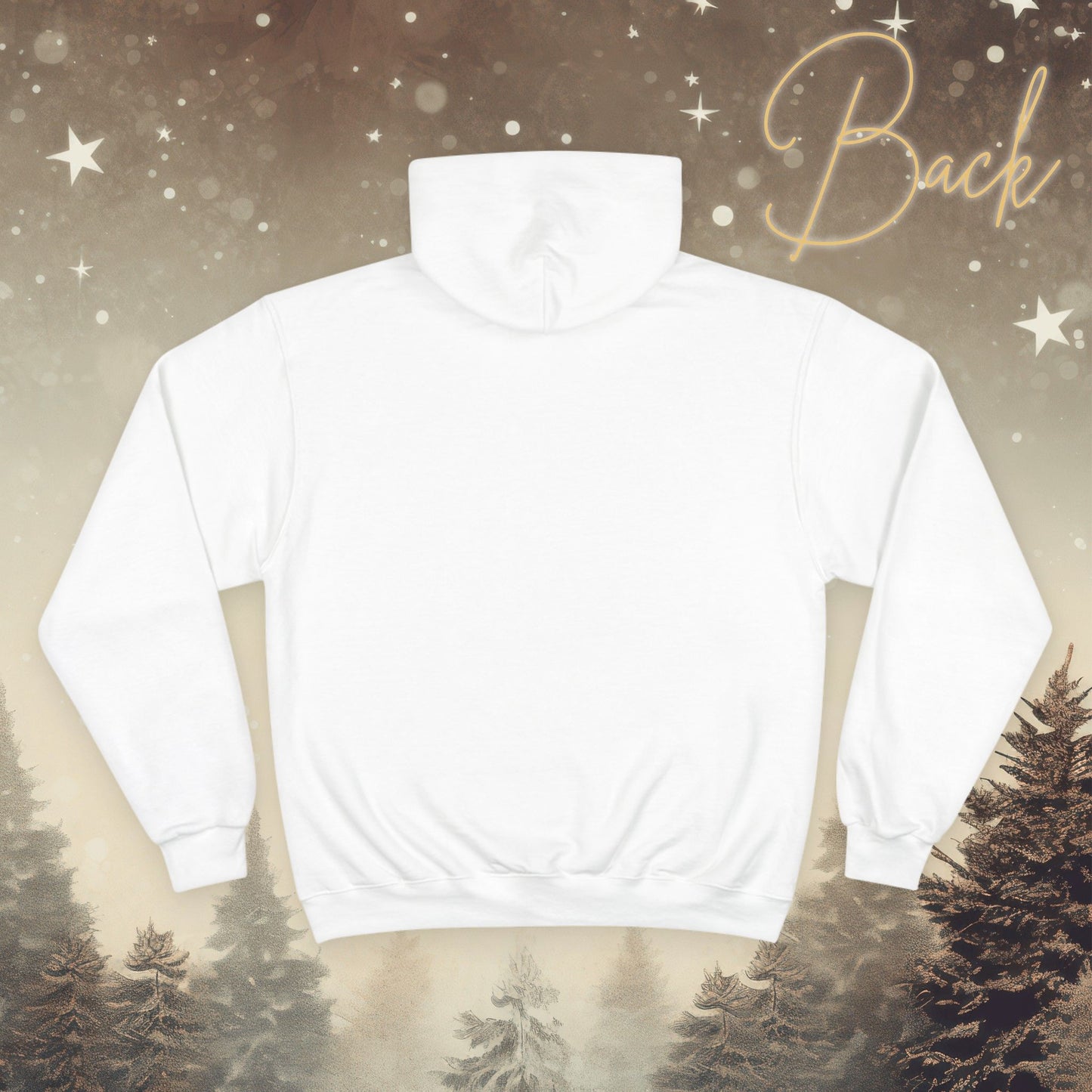 Cozy Champion Hoodie – Let That Go Dandelion Heart