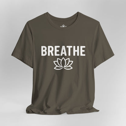 Breathe Lotus – Minimalist Yoga Class Men Tee