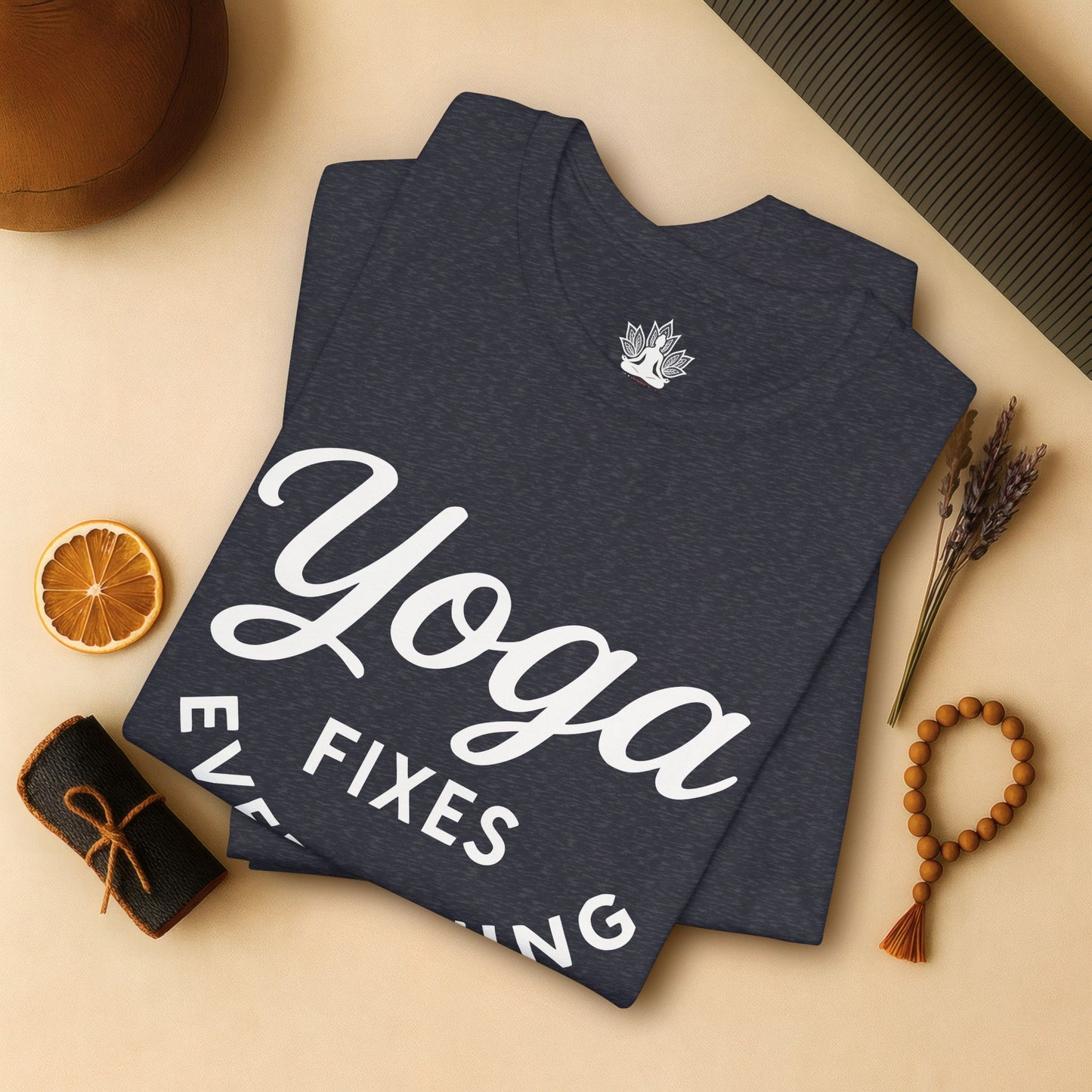 Yoga Fixes Everything – Minimalist Yoga Graphic Tee