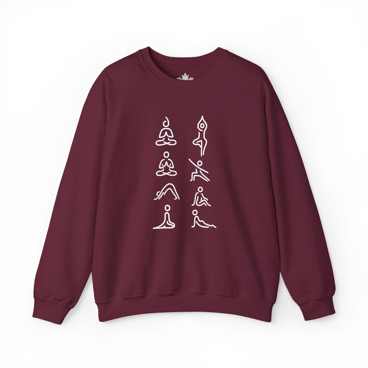 Line Art Yoga Poses Sweatshirt