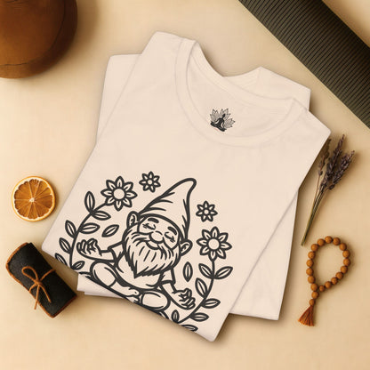 Gnomaste – Funny Meditating Gnome Tee