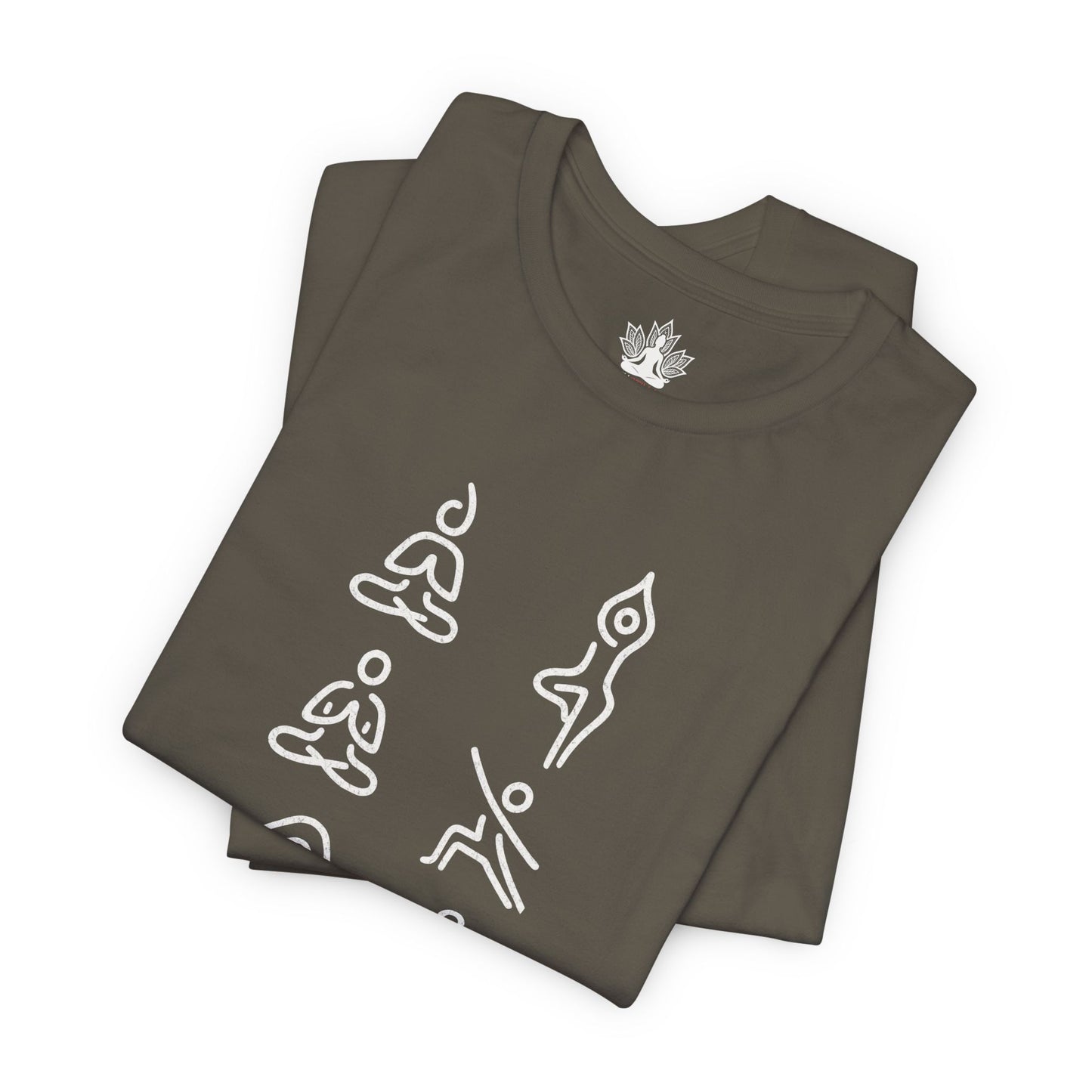 Minimalist Yoga Poses – Mindful Line Art Men Tee