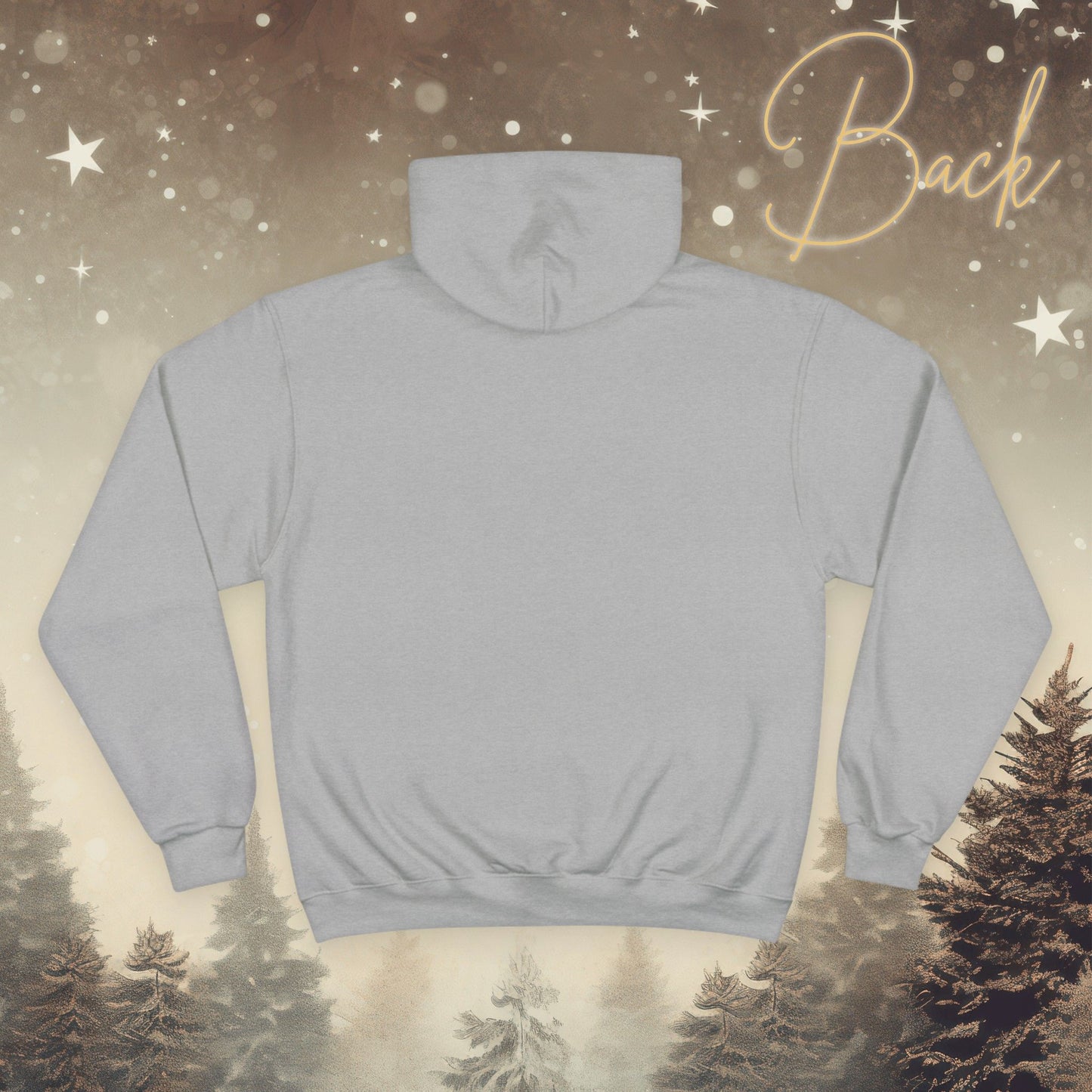 Cozy Champion Hoodie – Let That Go Dandelion Heart