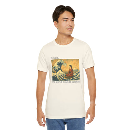 Exhale – Mindful Japanese Wave Men Tee