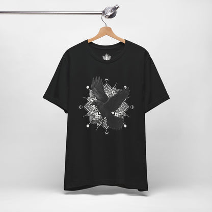Mystic Raven – Mandala Moon Freedom Men Tee