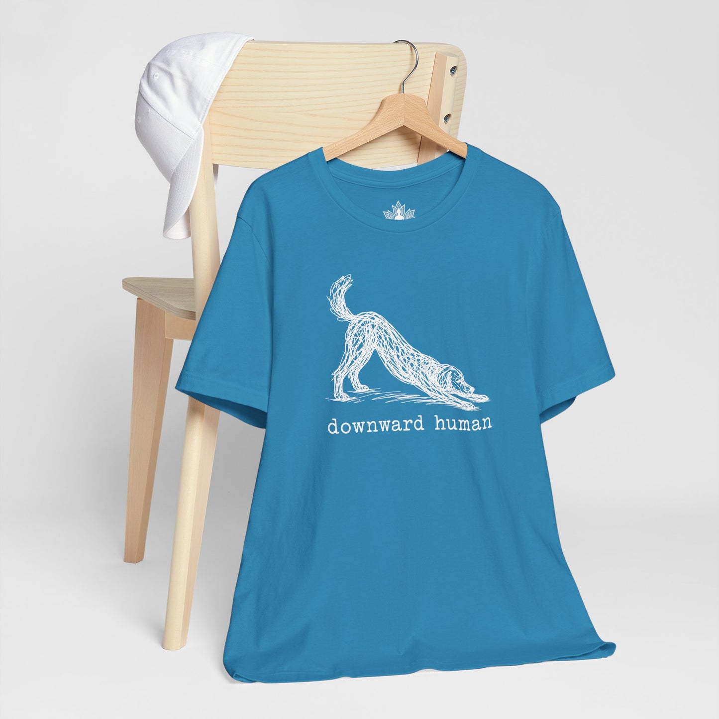 Line Art Downward Human Men Tee