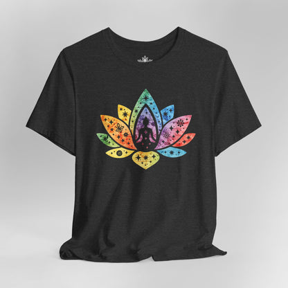 Lotus Pride – Cosmic Rainbow Men Tee