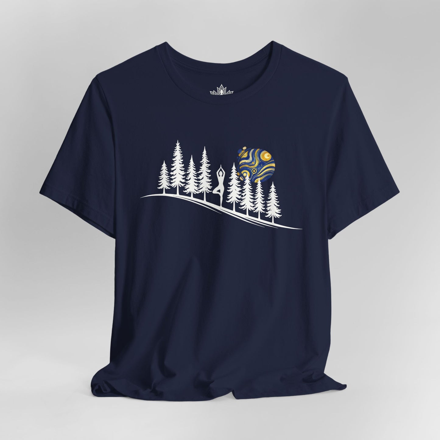 Forest Tree Pose In The Moonlight Tee