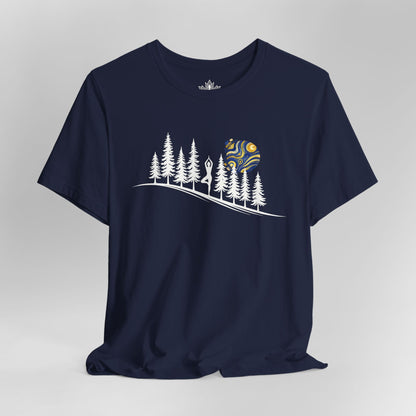 Forest Tree Pose In The Moonlight Tee