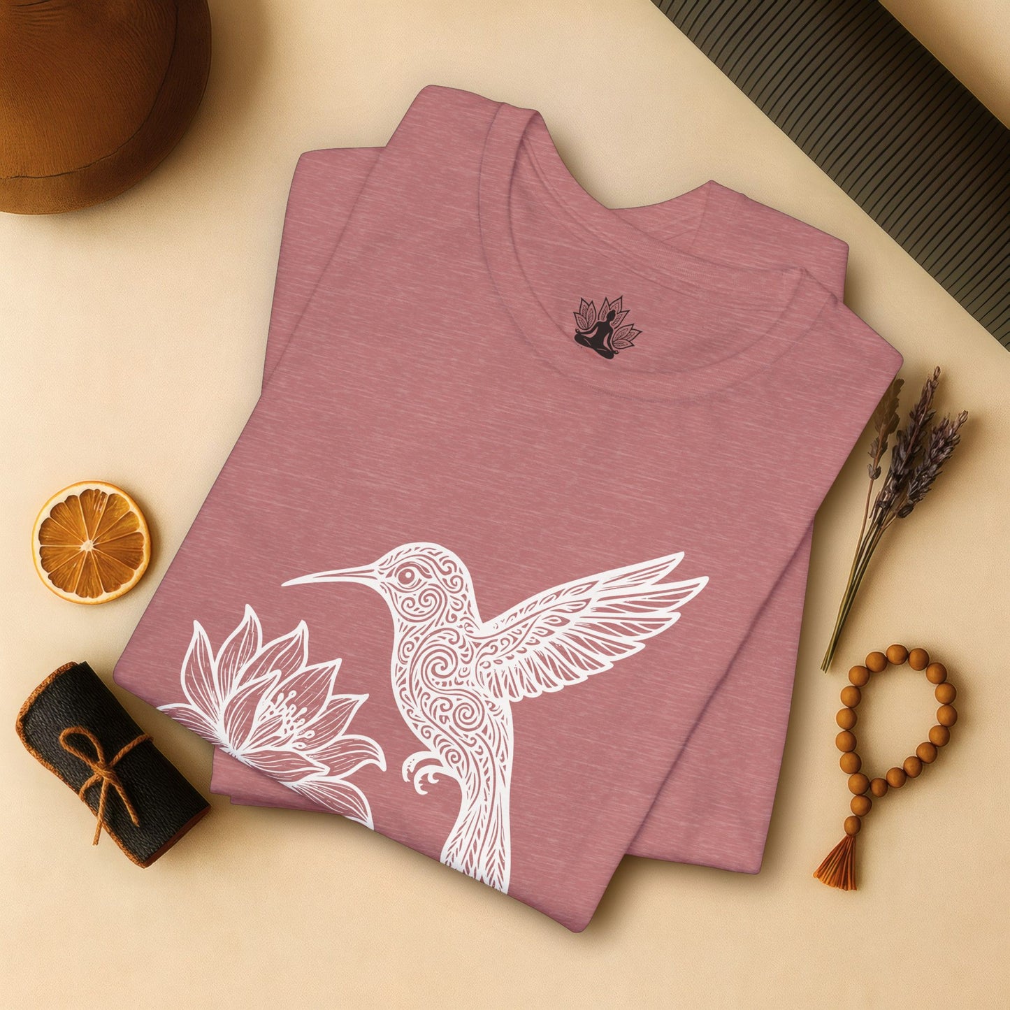 Hummingbird Lotus – Mandala Nature Tee