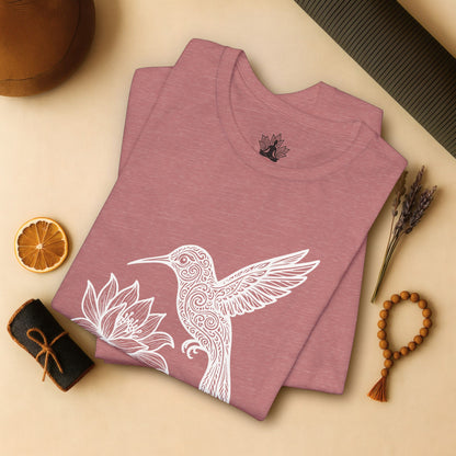 Hummingbird Lotus – Mandala Nature Tee