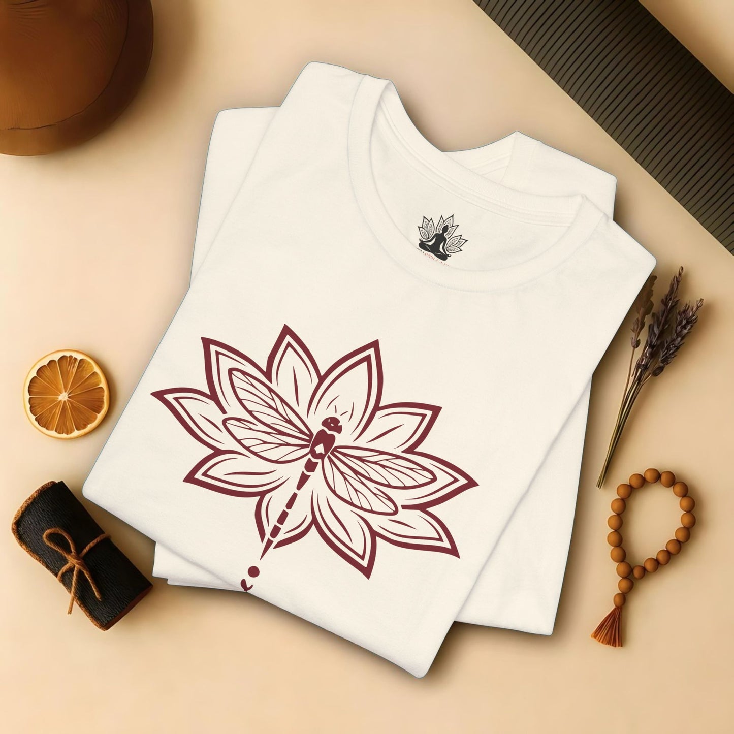 Peace Lotus Dragonfly – Mindful Nature Tee