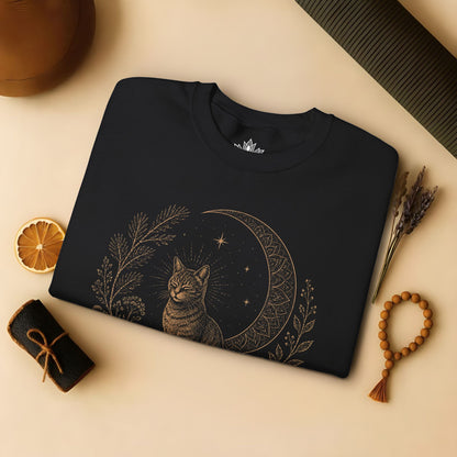Cat Mandala Moon Sweatshirt