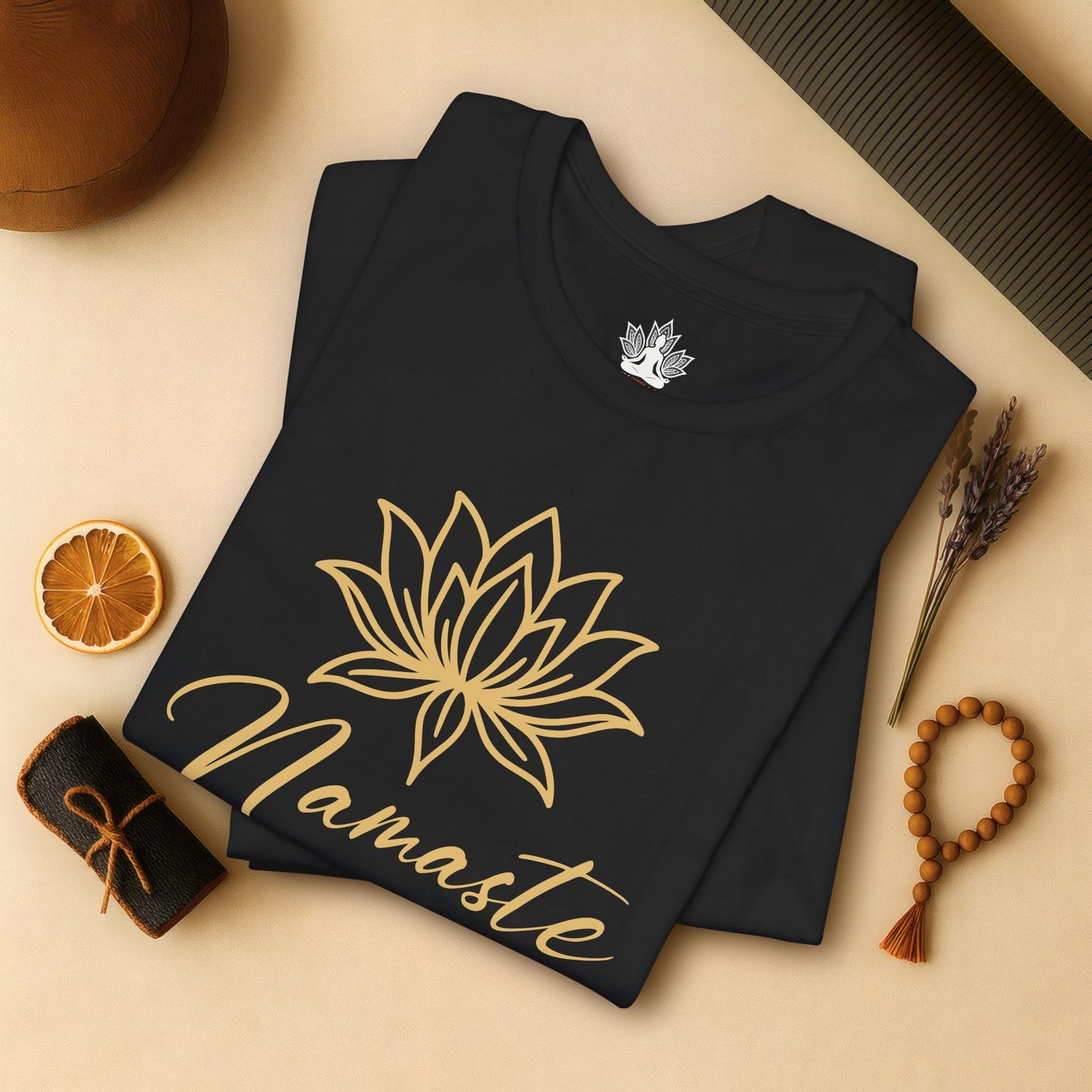 Namaste Lotus Tee