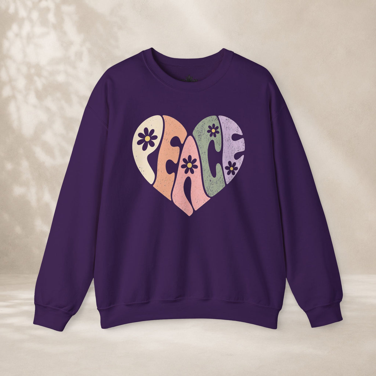 Retro Peace Heart Sweatshirt
