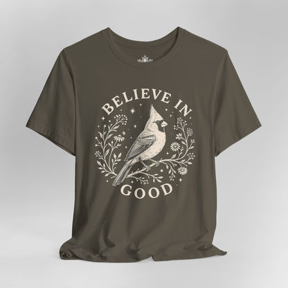 Believe In Good Cardinal Bird Tee
